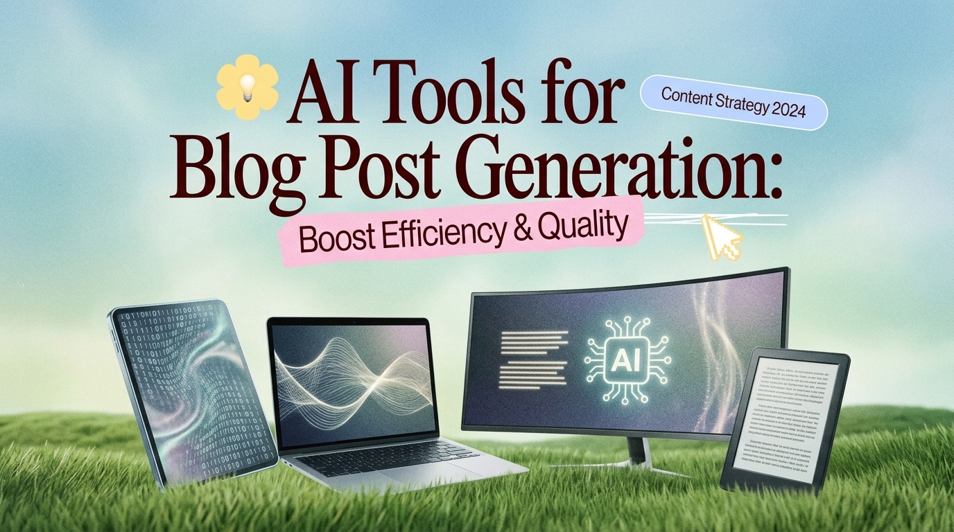 AI Tools for Blog Post Generation: Boost Efficiency & Quality