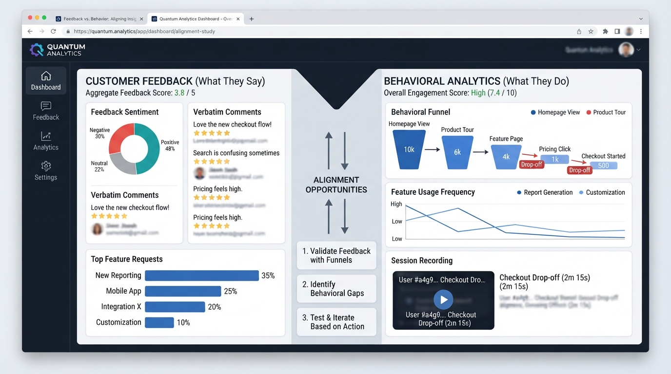 Feedback vs. Behavior: What Customers Really Want & How to Align Them
